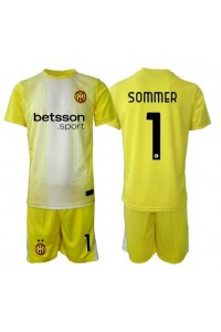 Inter Milan Yann Sommer #1 Doelman Babytruitje Uit tenue Kind 2025-26 Korte Mouw (+ Korte broeken)